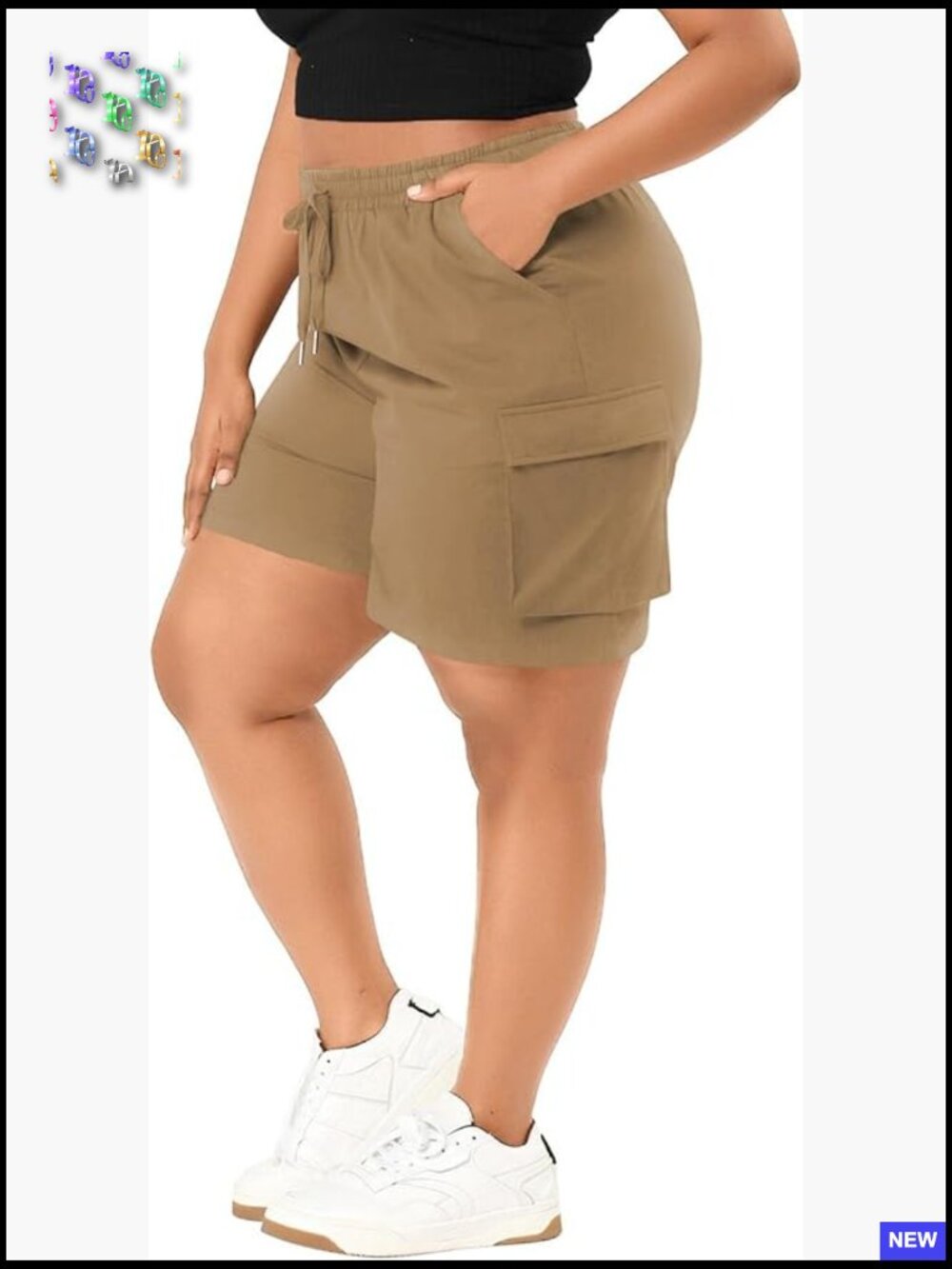 Plus Size Hiking Cargo Shorts Lightweight Active Athletic Running Summer with